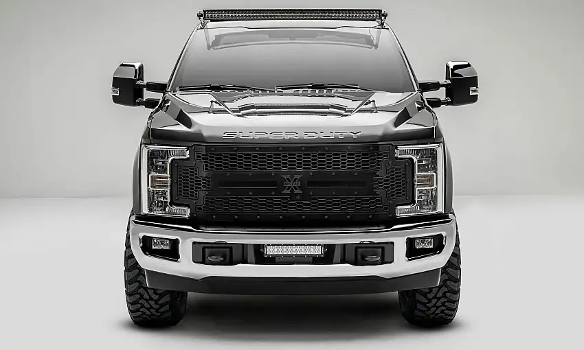 T-Rex Grilles 7715371-BR Stealth Laser X Grille, Black, Mild Steel, 1 Pc, Replacement