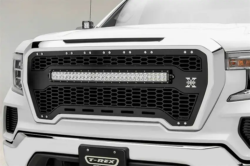 T-Rex Grilles 7312281 Laser Torch Grille, Black, Mild Steel, 1 Pc, Insert