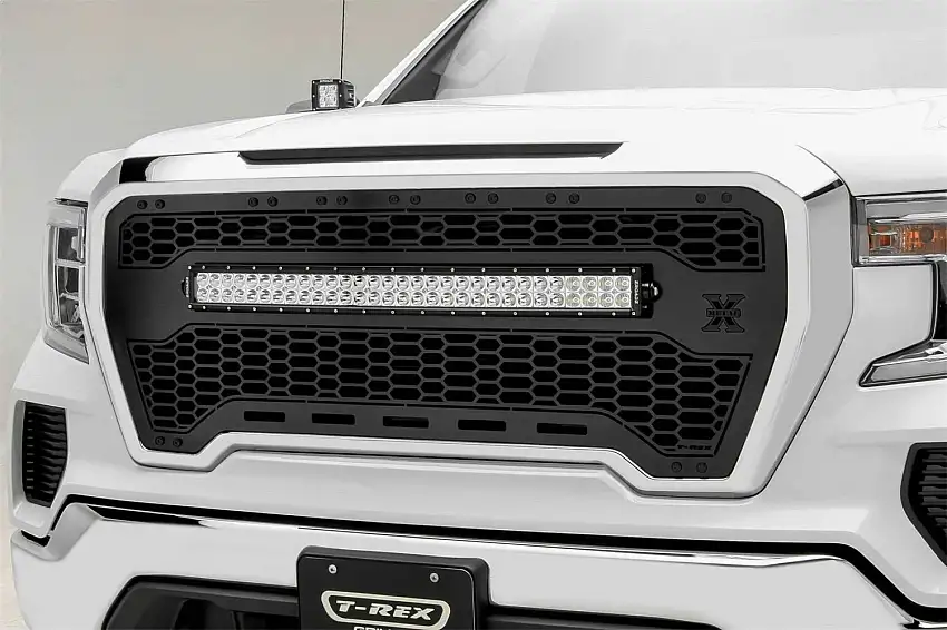 T-Rex Grilles 7312281-BR Stealth Laser Torch Grille, Black, Mild Steel, 1 Pc, Insert