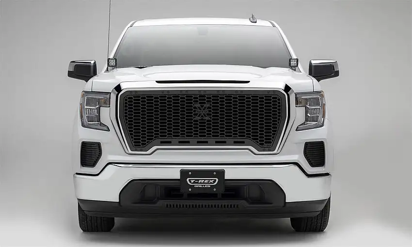 T-Rex Grilles 7712271-BR Stealth Laser X Grille, Black, Mild Steel, 1 Pc, Insert