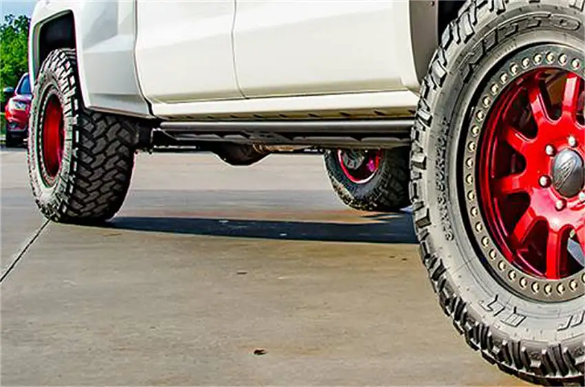 N-FAB F154RKRCC RKR Rails - Cab Len (2 Steps) - 15-26 F150 SuperCrew - TX Blk