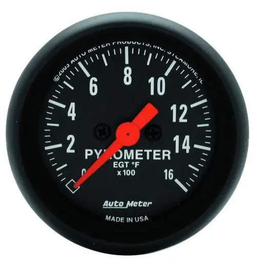 Autometer Gauge, Pyrometer (egt), 2 1/16", 1600°f, Digital Stepper Motor, Z-series 2654