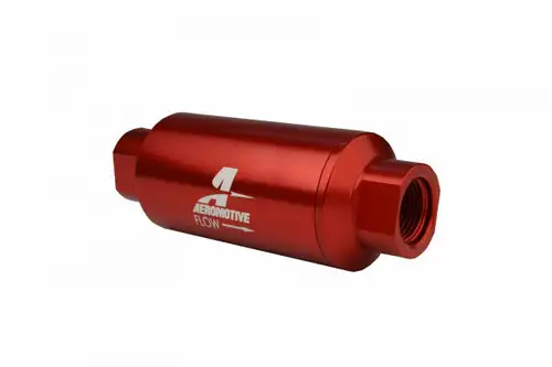 Aeromotive Fuel System 40 Micron, ORB-10 Red Fuel Filter 12335
