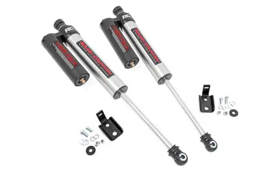 Rough Country Jeep Front Adjustable Vertex Shocks (07-18 Wrangler JK, for 1-3in Lifts) 689009
