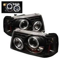 Spyder Auto 1PC Projector Headlights - LED Halo - LED - Black - High H1 - Low H1 5010490