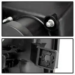 Spyder Auto Projector Headlights - Halogen - Light Bar DRL - Black - High/Low H7 5077592