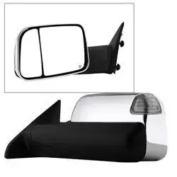 Spyder Auto POWER Heated Adjust Mirror with LED Signal Chrome Housing - LEFT 9933165