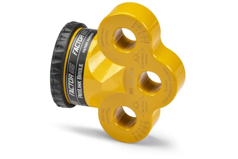 Factor 55 ProLink Bridle Winch Shackle Mount with Yellow Finish | 00220-03