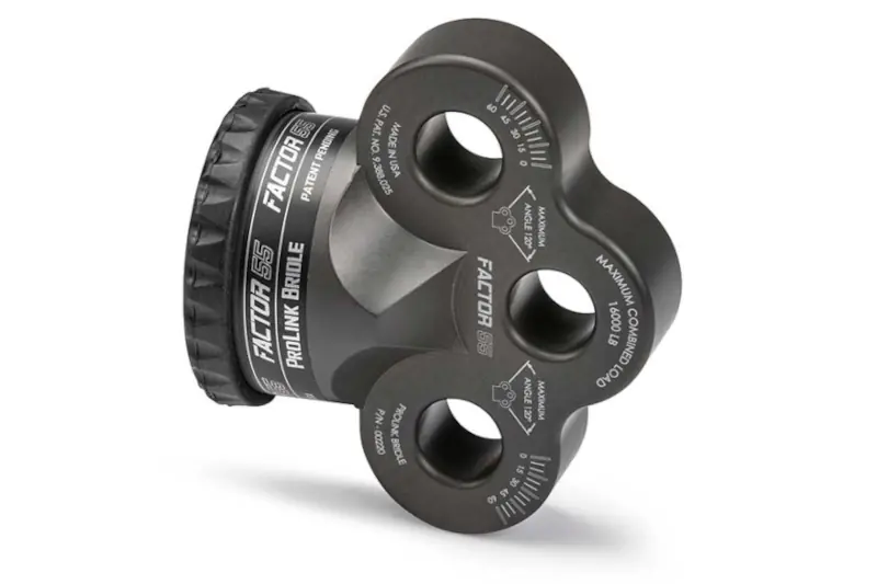 Factor 55 ProLink Bridle Winch Shackle Mount with Gray Finish | 00220-06