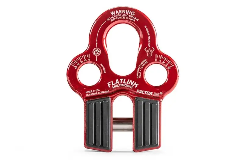 Factor 55 Flatlink Multi-Mount Winch Shackle Mount with Red Finish | 00225-01