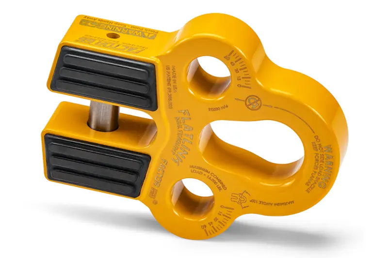 Factor 55 Flatlink Multi-Mount Winch Shackle Mount with Yellow Finish | 00225-03