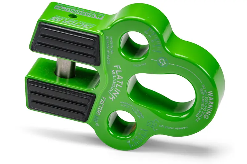 Factor 55 Flatlink Multi-Mount Winch Shackle Mount with Green Finish | 00225-08