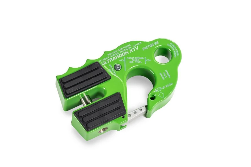 Factor 55 UltraHook XTV Winch Hook with Shackle Mount (Green) | 00275-08