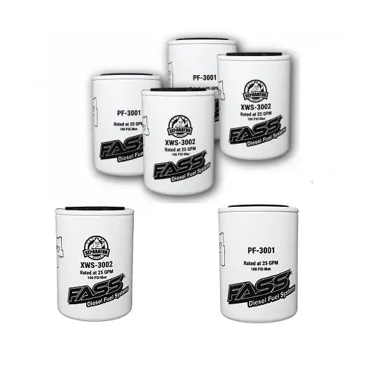 FASS Fuel Systems Titanium/Signature Series Water Separator & Fuel Filter Fleet Pack