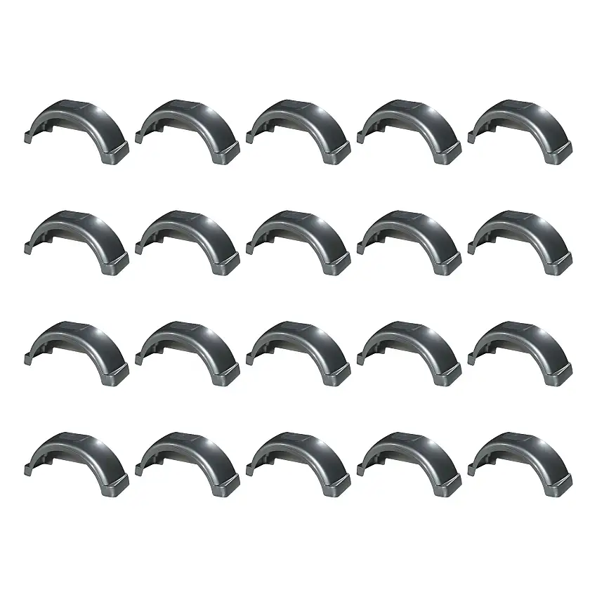 Fulton (20-Pack) Trailer Fender, 13 Inch Tire Size, Silver