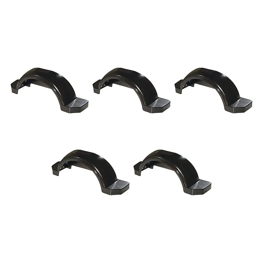 Fulton (5-Pack) Trailer Fender, 15 Inch Tire Size, Black