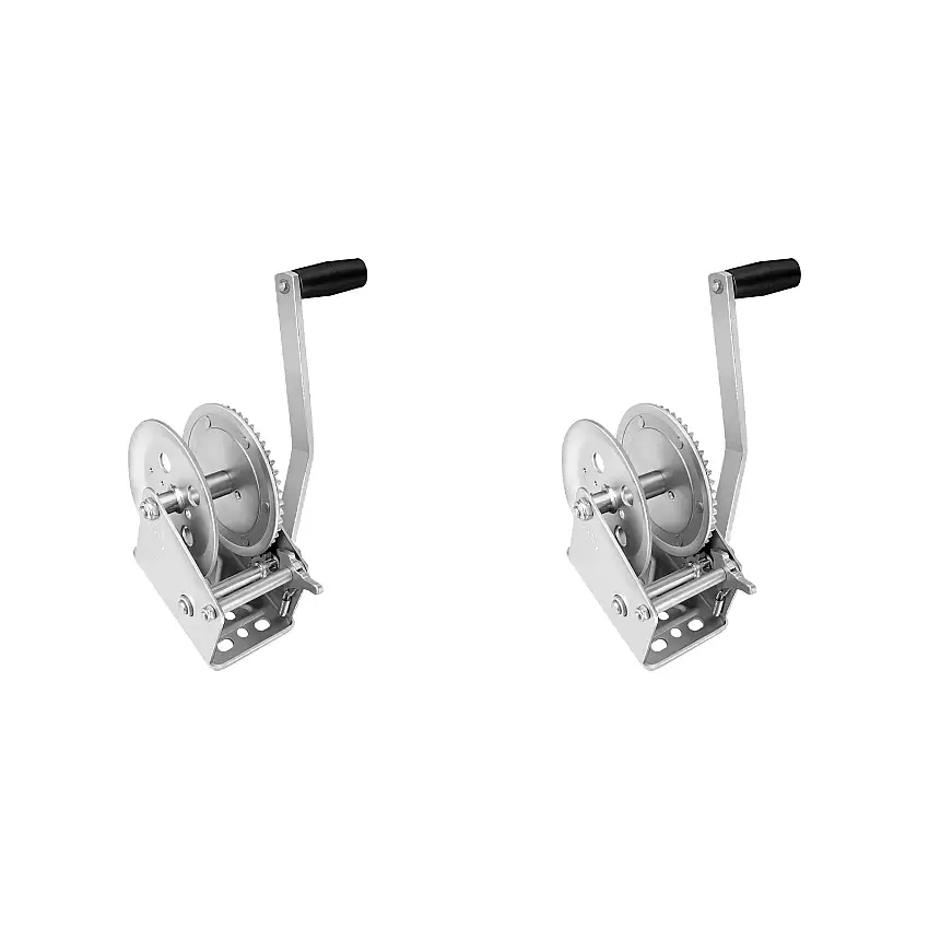 Fulton (2-Pack) Trailer Winch, Single-Speed, 1,800 lbs. Capacity, No Strap