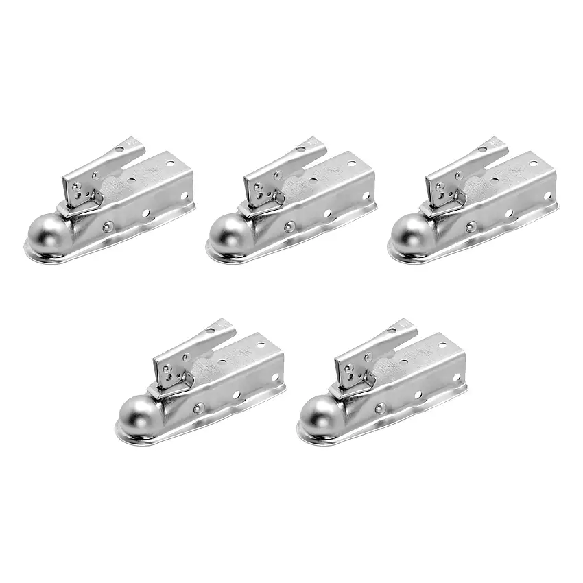 Fulton (5-Pack) Straight Coupler, 1-7/8 Inch Diameter, 2,000 lbs. Capacity, 2 Inch Channel, Silver