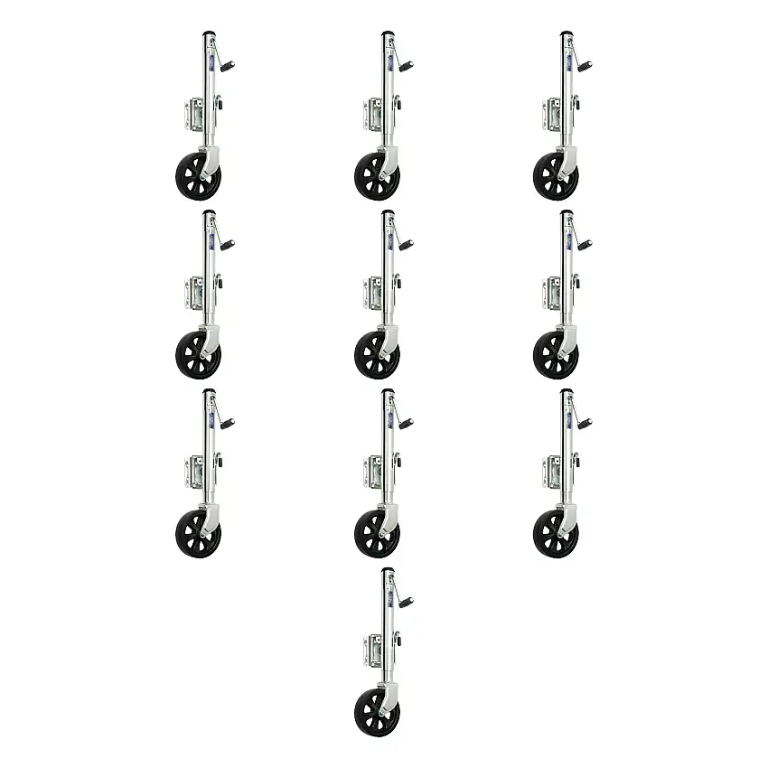Fulton (10-Pack) Marine Trailer Jack, 1,500 lbs. Lift Capacity, Sidewind, Bolt-On Side Mount, 10 Inch Travel