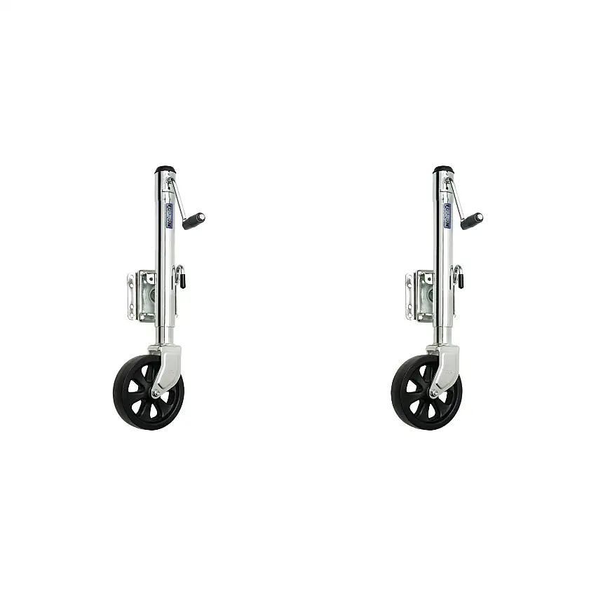Fulton (2-Pack) Marine Trailer Jack, 1,500 lbs. Lift Capacity, Sidewind, Bolt-On Side Mount, 10 Inch Travel