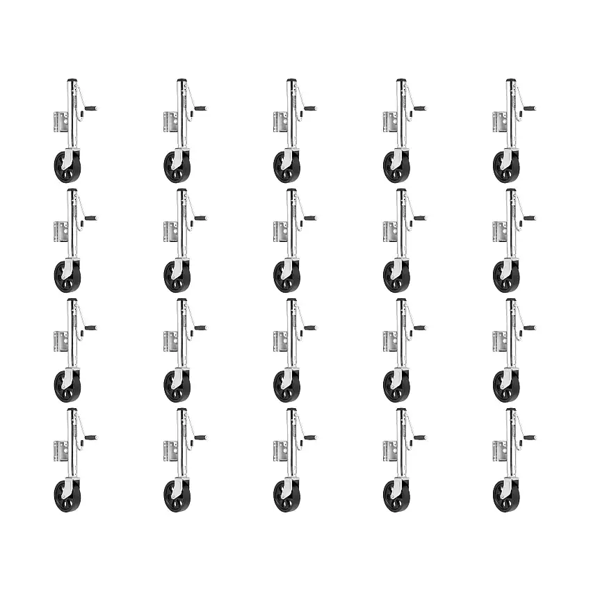 Fulton (20-Pack) Marine Trailer Jack, 1,500 lbs. Lift Capacity, Sidewind, Bolt-On Side Mount, 12 Inch Travel