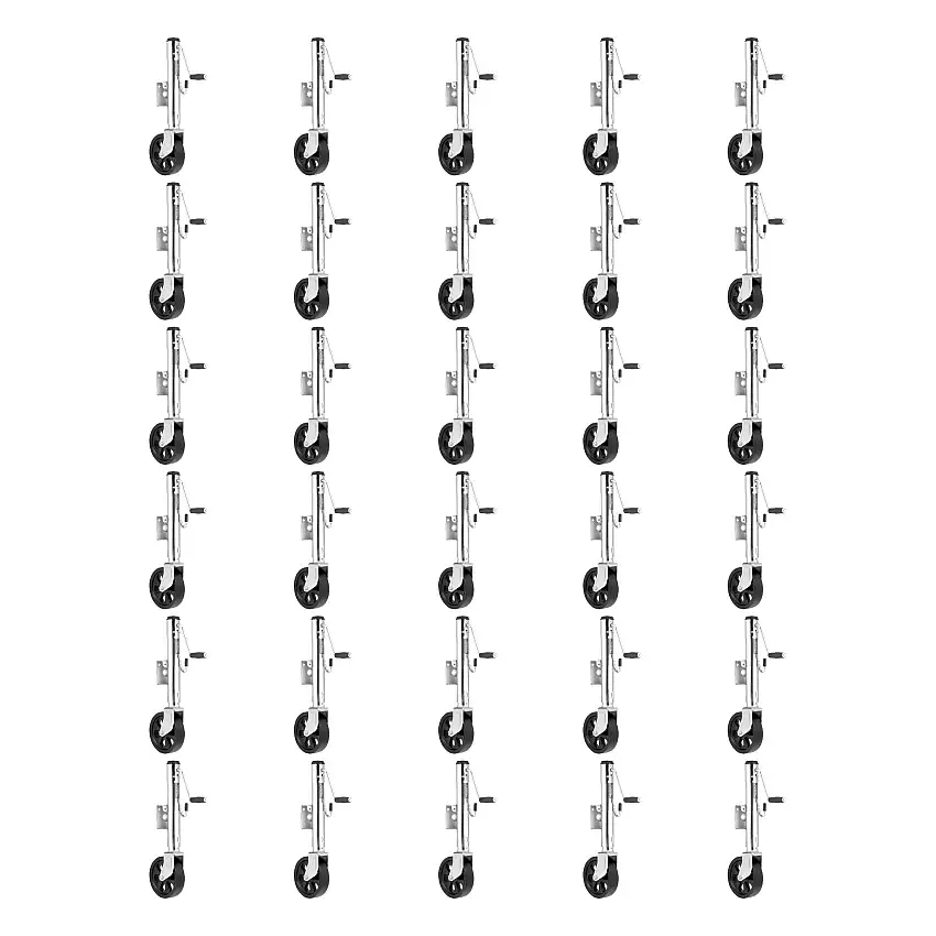 Fulton (30-Pack) Marine Trailer Jack, 1,500 lbs. Lift Capacity, Sidewind, Weld-On Side Mount, 10 Inch Travel