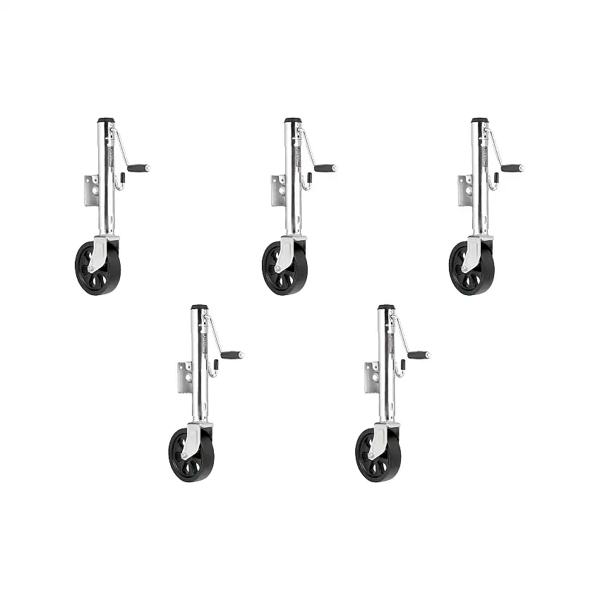 Fulton (5-Pack) Marine Trailer Jack, 1,500 lbs. Lift Capacity, Sidewind, Weld-On Side Mount, 10 Inch Travel