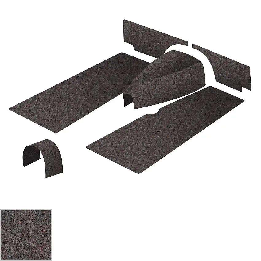 Carpet Underfelt Kit, XK120 DHC