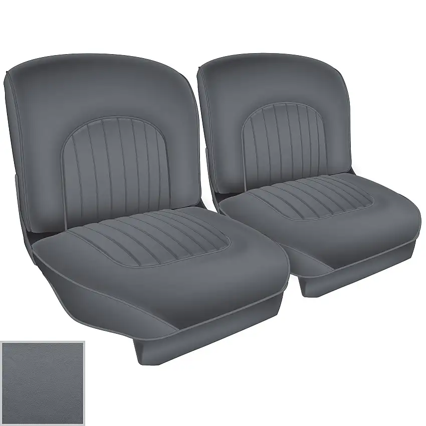 FRONT SEAT COVERS, French Blue, Jaguar MK II