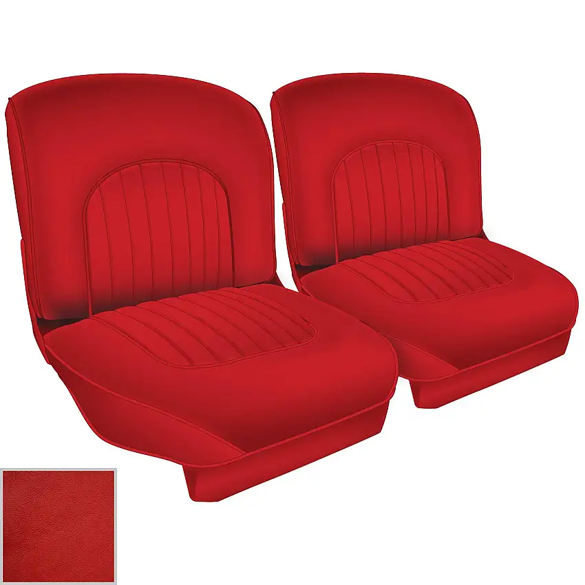 FRONT SEAT COVERS, Red, Jaguar MK II