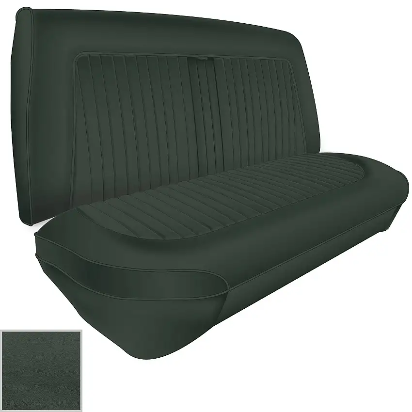REAR SEAT COVERS, Suede Green, Jaguar MK II