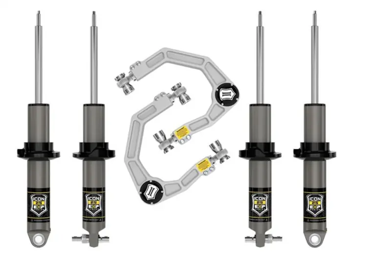 2021-2025 Ford Bronco Hoss 1.0 Package ICON 1.375-3 inch Lift Stage 2 Suspension System with Billet Series UCAs | K40002