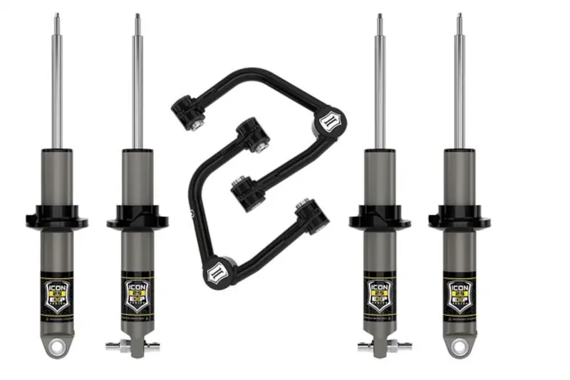 2021-2025 Ford Bronco Hoss 1.0 Package ICON 1.375-3 inch Lift Stage 2 Suspension System with Tubular Series UCAs | K40002T