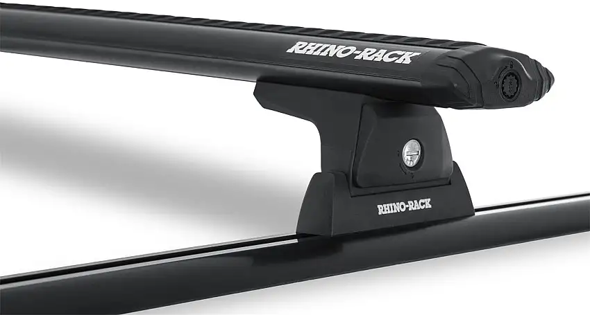 Rhino-Rack JA6188 Vortex RLT600 Trackmount Black 2 Bar Roof Rack