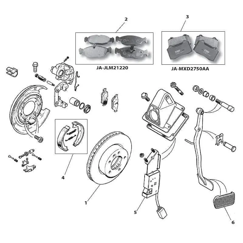 Brake Rotor Pair, Cross-Drilled, Genuine, Rear
