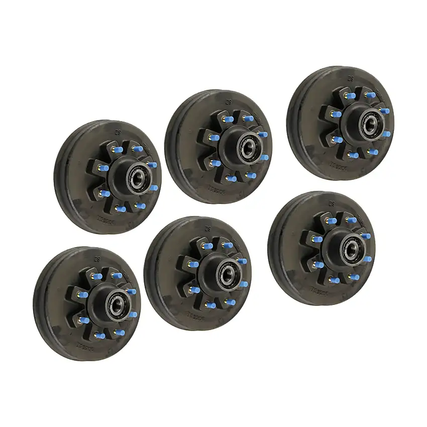 Lippert (6-Pack) 16K lbs Threaded Brake Hub - 16,000- 8 on 275 mm, 17-1/2" Wheels, M22 Studs, Oil - Heavy-Duty Trailer Component