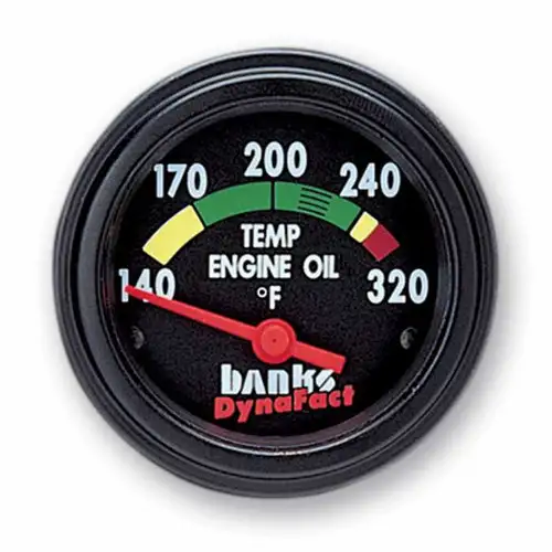 DODGE 5.9L CUMMINS BANKS POWER DYNAFACT ENGINE OIL TEMP GAUGE 64130
