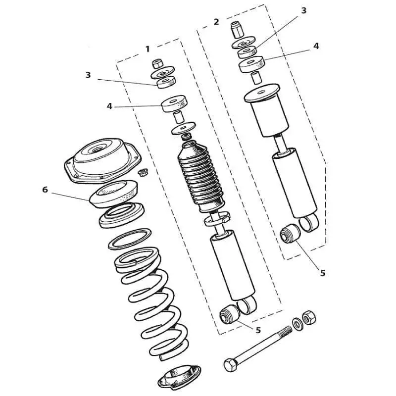 Shock Absorber, Rear, XK8 I, Adaptive, Non R, A30635-On