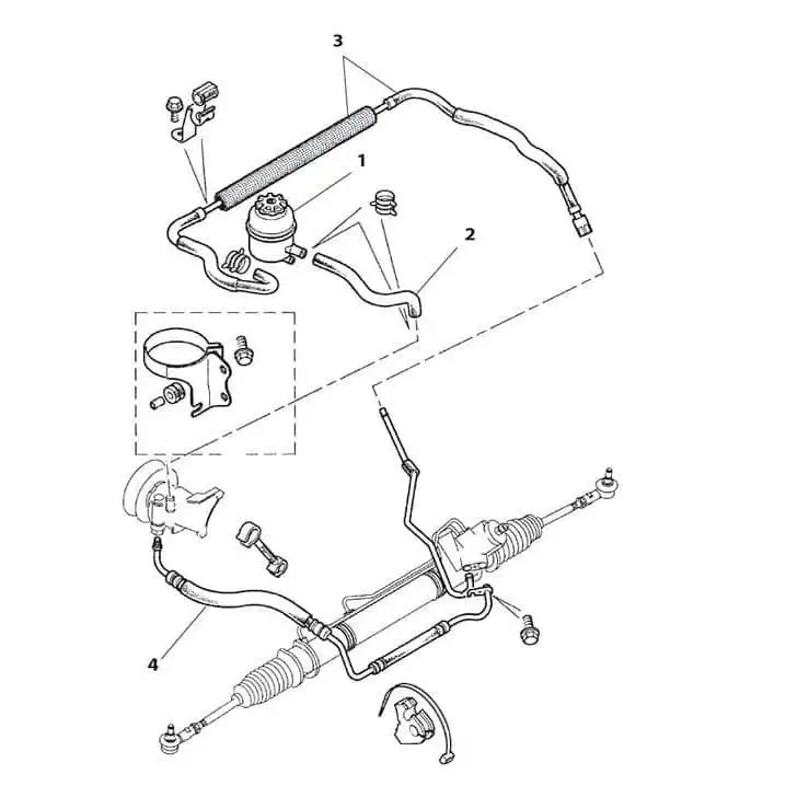 Cooler & Hose, Assembly Power Steering,