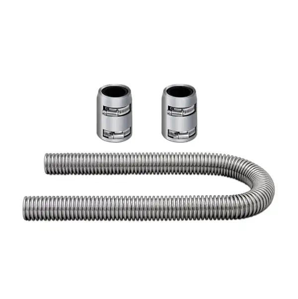 Mishimoto MMAH-U36C Universal Flexible Stainless Steel Radiator Hose Kit, Chrome, 36in