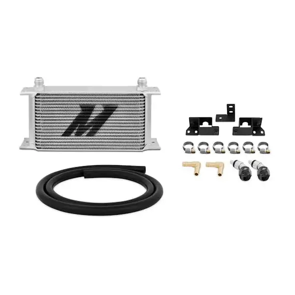Mishimoto MMTC-WRA-07 Transmission Cooler, Silver, fits Jeep Wrangler JK 2007-2011