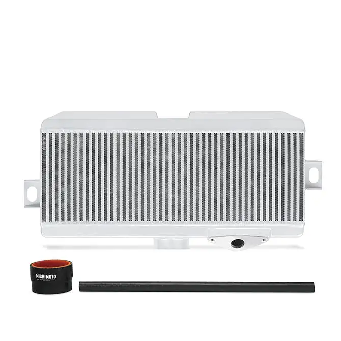 Mishimoto MMTMIC-STI-08SLBK Performance TMIC, Black Hoses Silver Cooler, fits Subaru WRX STI 2008-2021