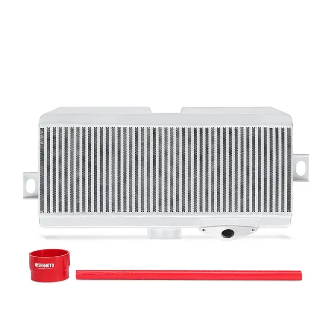 Mishimoto MMTMIC-STI-08SLRD Performance TMIC, Red Hoses Silver Cooler, fits Subaru WRX STI 2008-2021