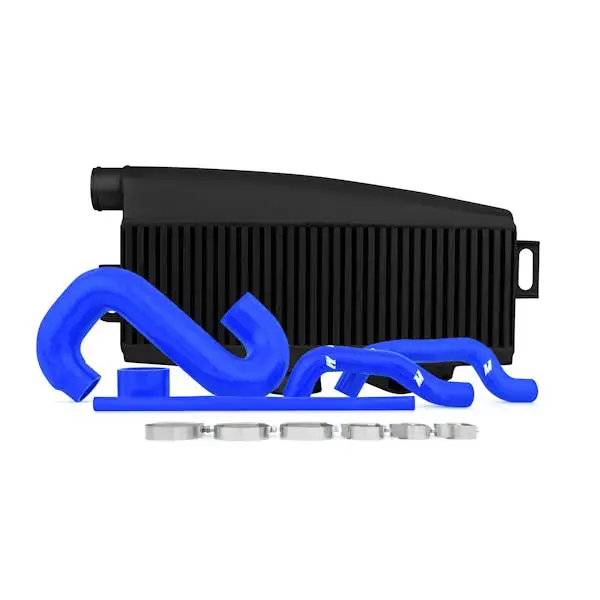 Mishimoto MMTMIC-WRX-01BKBL Top-Mount Intercooler Kit, Black w/ Blue Pipes, fits Subaru WRX/STI 2002-2007