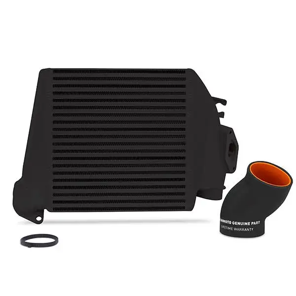 Mishimoto MMTMIC-WRX-08BKBK Top-Mount Intercooler, Black Cooler Black Hoses, fits Subaru WRX 2008-2014