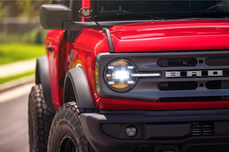 2021-2025 Ford Bronco Morimoto XB LED Headlights with White DRL LED Lights | LF497