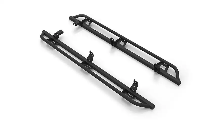 N-FAB TSF19CC-TX TrailSlider - Cab Len (2 Steps) - 19-26 Ford Ranger SuperCrew - TX Blk