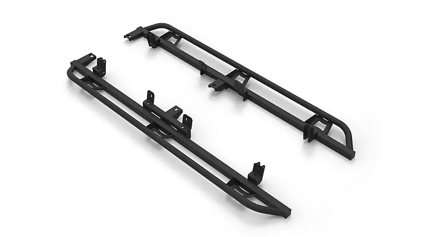 N-FAB TSN22CC-TX TrailSlider - Cab Len (2 Steps) - 22-26 Nissan Frontier Crew - TX Blk