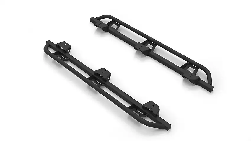 N-FAB TSJ074-TX TrailSlider - Cab Len (2 Steps) - 07-18 Wrangler JK 4Dr - TX Blk