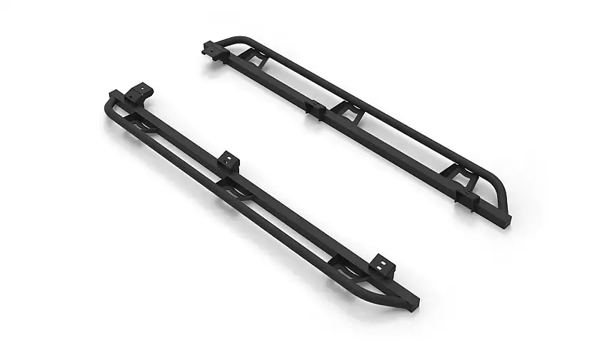 N-FAB TST05CC-TX TrailSlider - Cab Len (2 Steps) - 05-15 Tacoma Double - TX Blk
